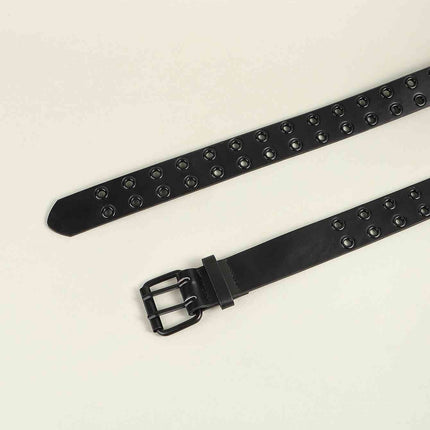 Grommet PU Leather Belt
