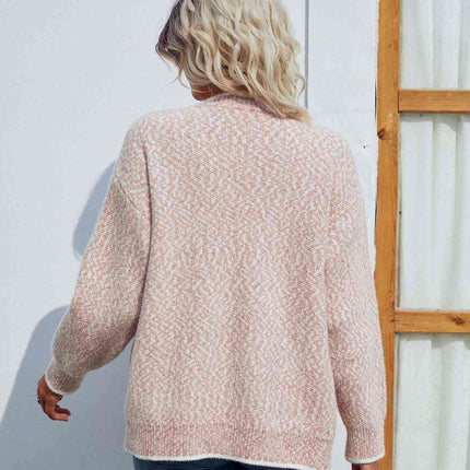 Button Down V-Neck Cardigan with Pockets