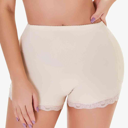 Full Size Lace Trim Shaping Shorts