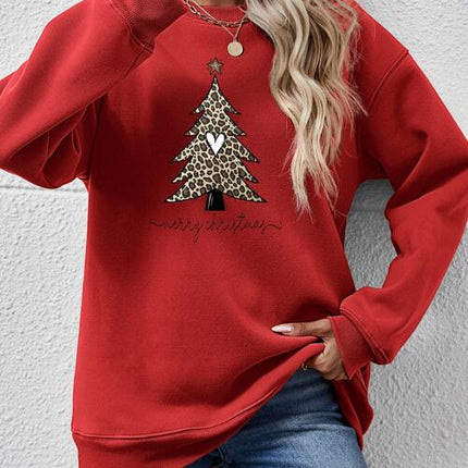 Christmas Tree Graphic Long Sleeve Sweatshirt - Vickie Lynn's