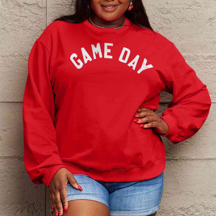 Simply Love Full Size GAME DAY Graphic Sweatshirt
