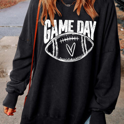 GAME DAY Graphic Slit Sweatshirt