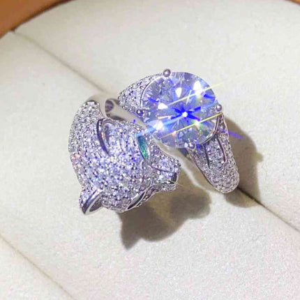 2 Carat Moissanite Adjustable Animal Ring - Vickie Lynn's