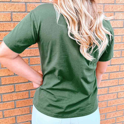 Graphic Round Neck Pocket Tee