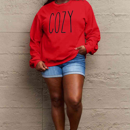 Simply Love Full Size COZY Graphic Sweatshirt