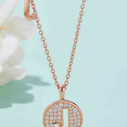 Moissanite A to J Pendant Necklace