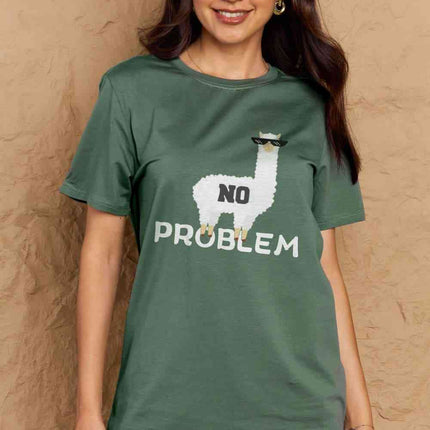 Simply Love Full Size NO PROBLEM Graphic Cotton Tee