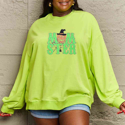 Simply Love Full Size Drop Shoulder Graphic Sweatshirt