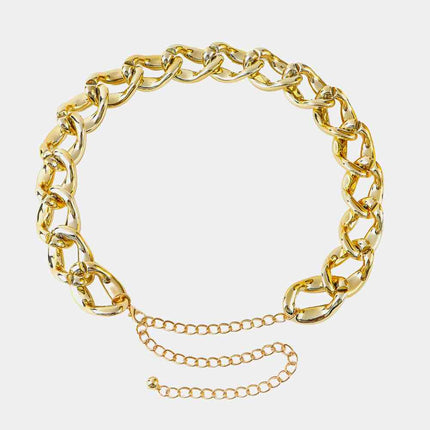 1.2" Width Acrylic Curb Chain Belt - Vickie Lynn's