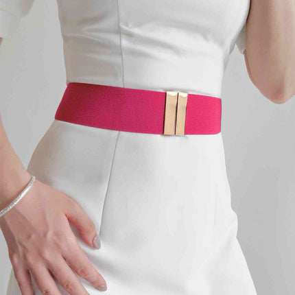 Alloy Buckle Elastic Belt