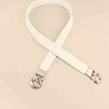 Zinc Alloy Buckle Elastic PU Belt