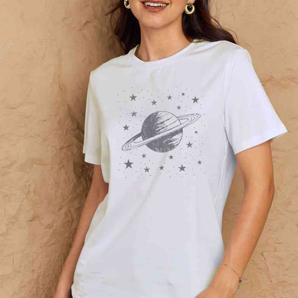 Simply Love Full Size Planet Graphic Cotton T-Shirt