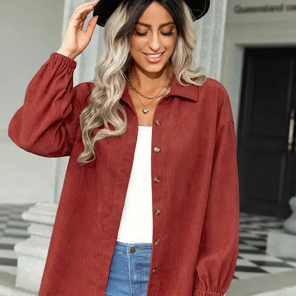 Abrigo fino de color liso a la moda para mujer 