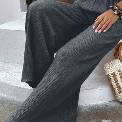 Full Size High Waist Wide Leg Pants