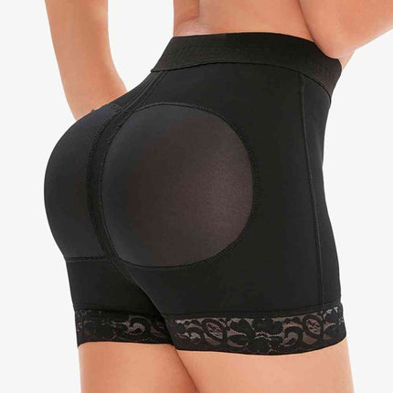 Full Size Pull-On Lace Trim Shaping Shorts