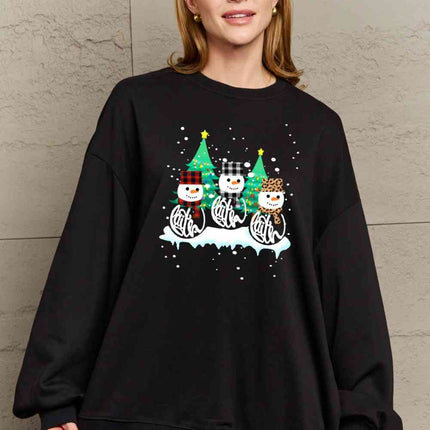 Simply Love Full Size Graphic Round Neck Sweatshirt