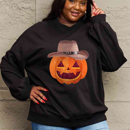 Simply Love Full Size Graphic Dropped Shoulder Sweatshirt