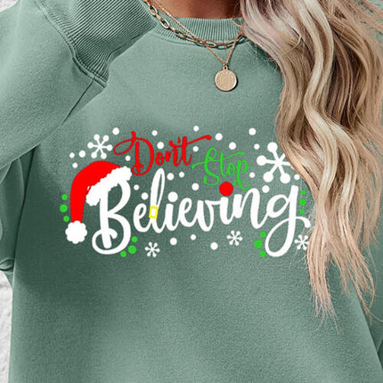 Letter Graphic Long Sleeve Sweatshirt