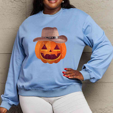 Simply Love Full Size Graphic Dropped Shoulder Sweatshirt