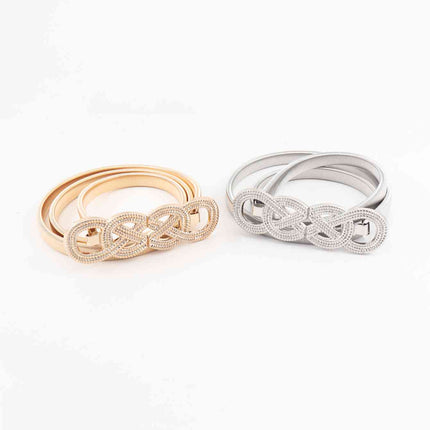 Knot Buckle Metal Belt