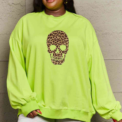 Simply Love Full Size Drop Shoulder Graphic Sweatshirt