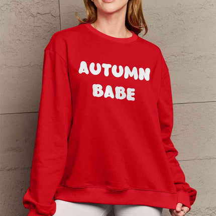 Simply Love Full Size AUTUMN BABE Graphic Sweatshirt
