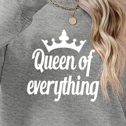 QUEEN OF EVERYTHING Round Neck Sweatshirt