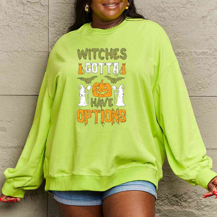 Simply Love Full Size Graphic Drop Shoulder Sweatshirt