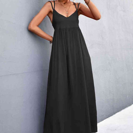 Double Strap Tie Back Dress