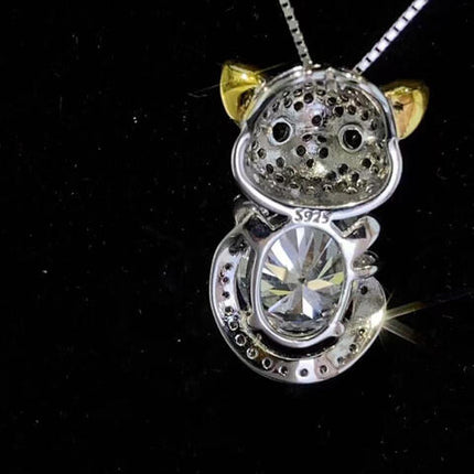 2 Carat Moissanite 925 Sterling Silver Necklace