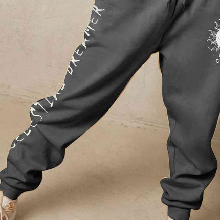 Simply Love Full Size CELESTIAL DREAMER Graphic Sweatpants