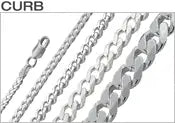 3.0MM Sterling Silver Curb Chain Necklace