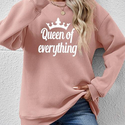 QUEEN OF EVERYTHING Round Neck Sweatshirt