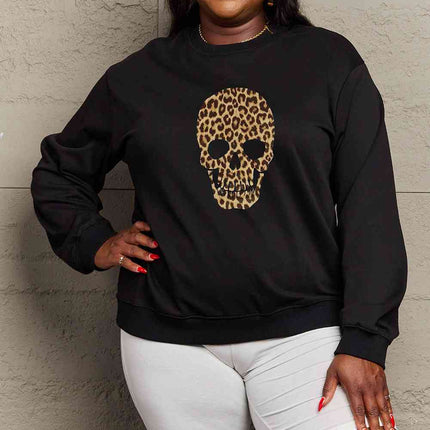 Simply Love Full Size Drop Shoulder Graphic Sweatshirt