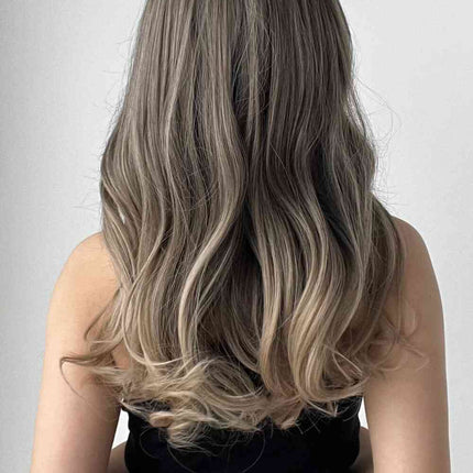 13*1" Full-Machine Wigs Synthetic Long Straight 24"