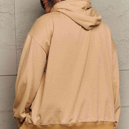 Simply Love Simply Love Full Size Butterfly Graphic Dropped Shoulder Hoodie