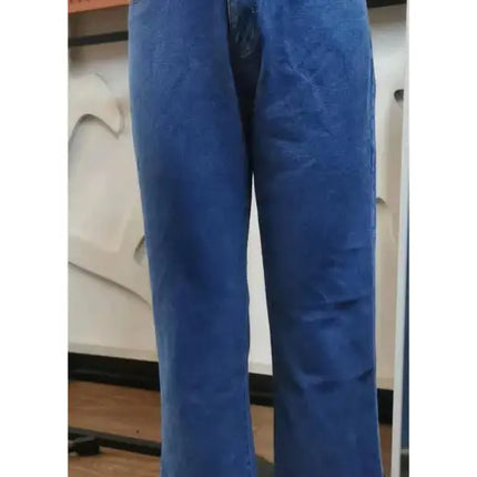 Pantalones vaqueros de cintura media con aberturas lavadas para mujer 