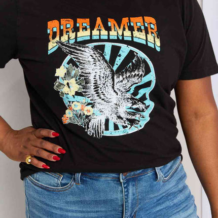 mineB Full Size DREAMER Graphic T-Shirt