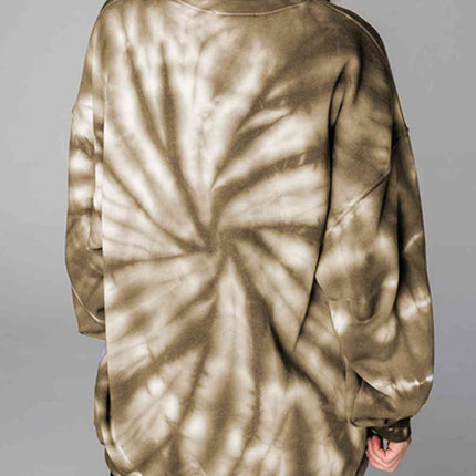 WEEKEND LOVER Graphic Tie-Dye Sweatshirt