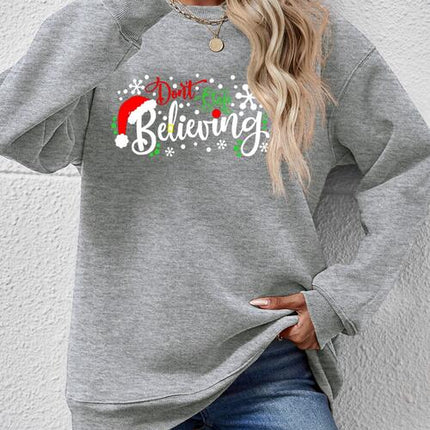 Letter Graphic Long Sleeve Sweatshirt