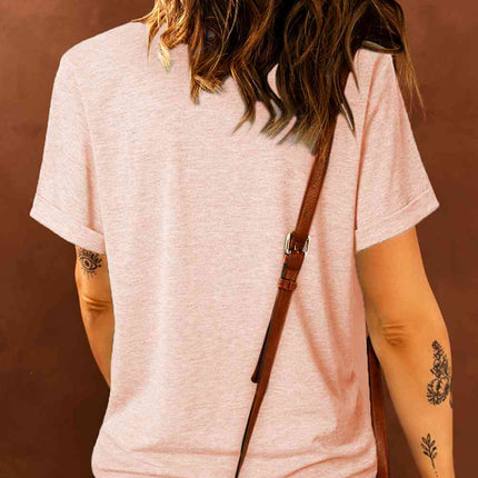 Easter Rabbit Graphic Round Neck Tee Shirt