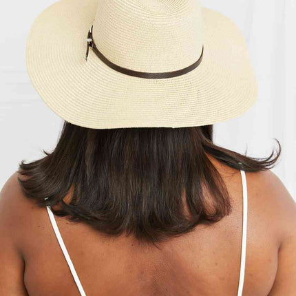 Fame Boho Summer Straw Fedora Hat