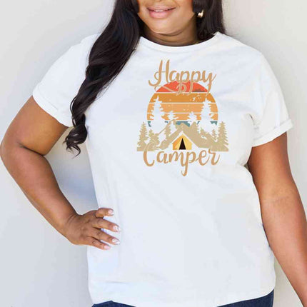Simply Love Full Size HAPPY CAMPER Graphic T-Shirt