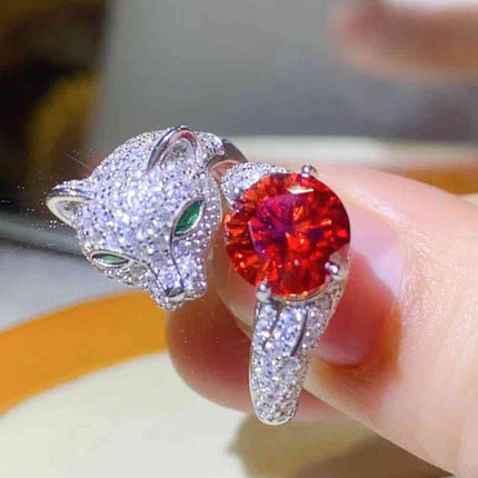 2 Carat Moissanite Adjustable Animal Ring - Vickie Lynn's