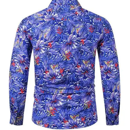 Men's Hawaiian Shirt Short Sleeves Printed Button Down Summer Beach Dress Shirts