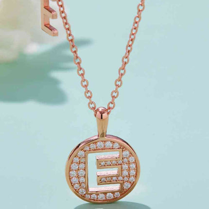 Moissanite A to J Pendant Necklace