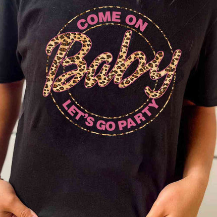 Graphic Short Sleeve Round Neck T-Shirt