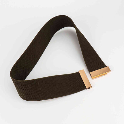 Alloy Buckle Elastic Belt
