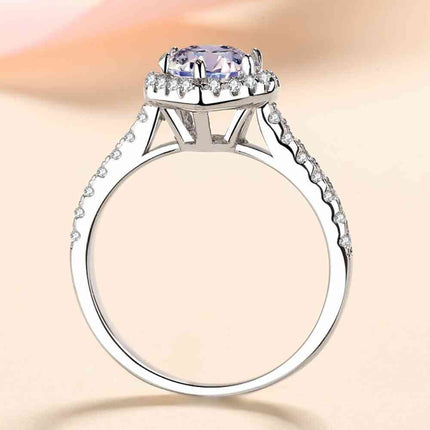 1 Carat Moissanite Heart-Shaped Ring