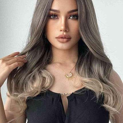 13*1" Full-Machine Wigs Synthetic Long Straight 24"